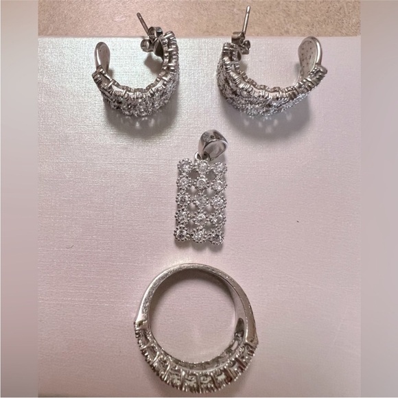 Macy's Jewelry - Macy’s Silver Crescent Hoop Earrings Set
